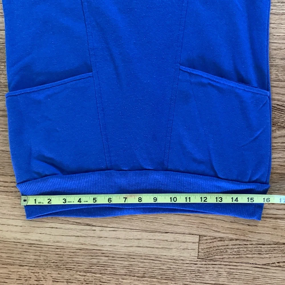 Vintage 80s Royal Blue Dolman Crewneck Tunic - Picture 10 of 10